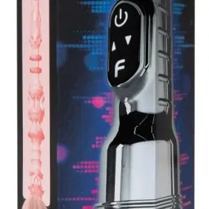 Fleshlight Pink Quiver Vibrations-Masturbator, hellhautfarben, 25 cm, USB-C wiederaufladbar