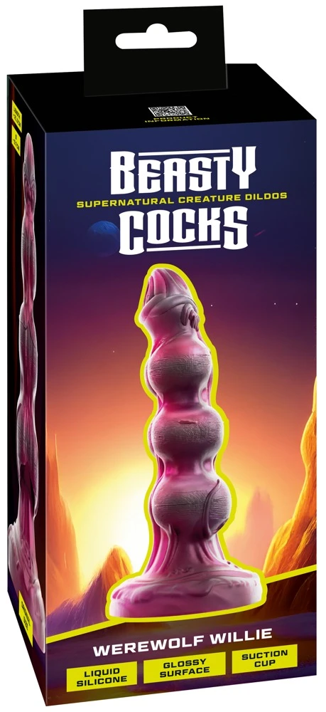 Beasty Cocks Werewolf Willie Pink Dildo