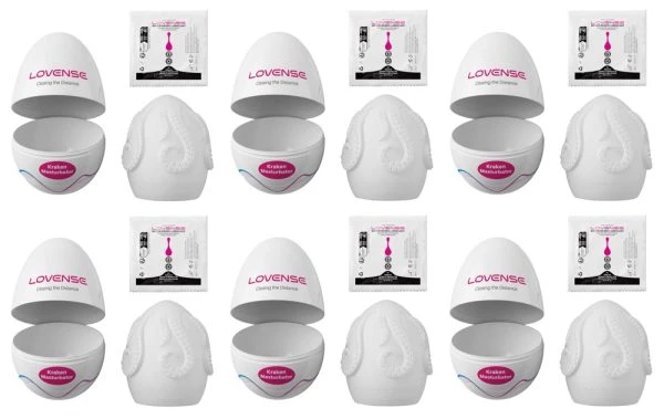 Lovense Kraken 6‑Pack Masturbator weiß