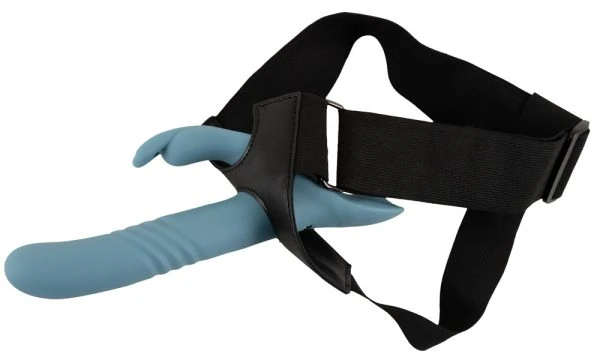 You2Toys Strap-On Rabbit Vibrator Set blau