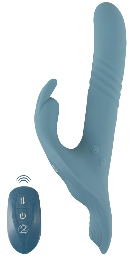 You2Toys Strap-On Rabbit Vibrator Set blau
