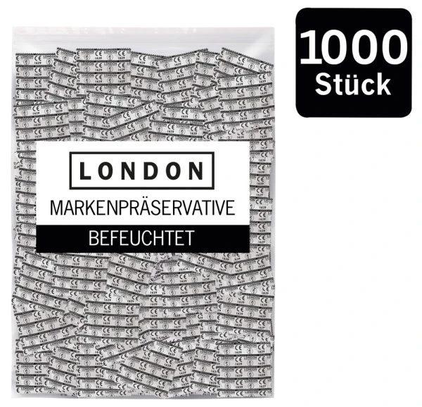 London Kondome Q600 vochtig transparant 1000 stuks