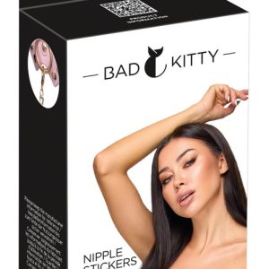 Bad Kitty Nippelstickers met ketting roze/goud Bad Kitty Nippelstickers met ketting roze/goud - Afbeelding 1