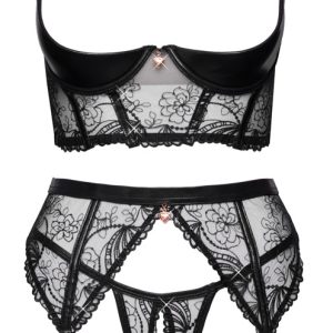 Cottelli LINGERIE Straps-Set ouvert schwarz Cottelli LINGERIE Straps-Set ouvert schwarz – Bild 5