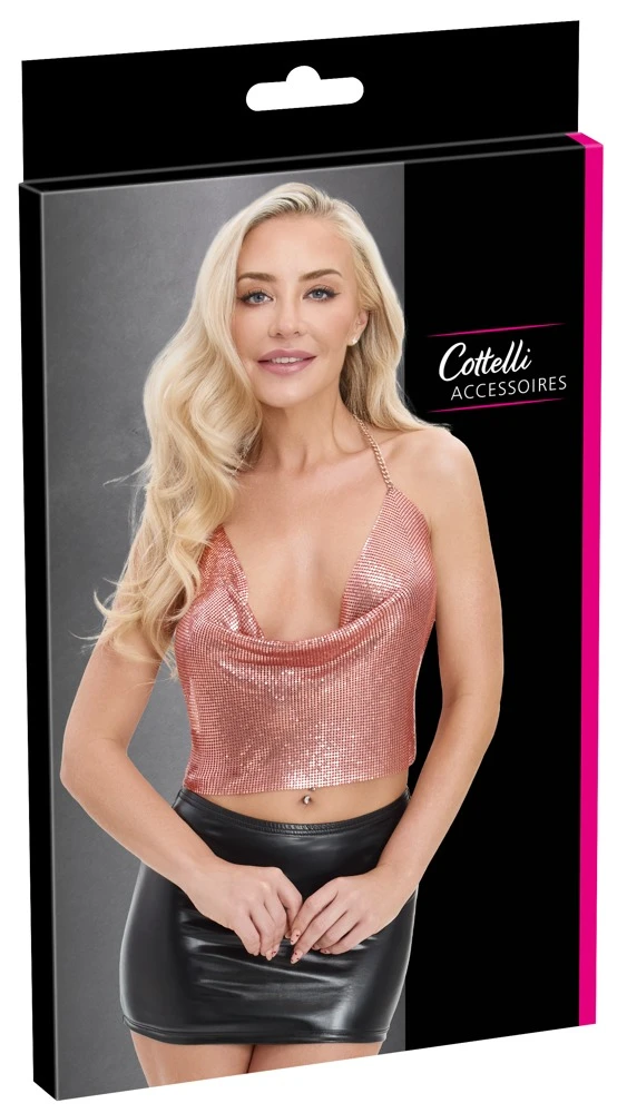 24506316001_verp.jpg Cottelli ACCESSOIRES Top Metallic roségoud