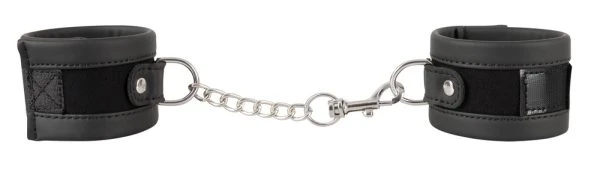 Vegan Fetish Handboeien vegan met klittenband zwart