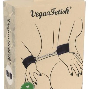 Vegan Fetish Handfesseln vegan mit Klettverschluss schwarz