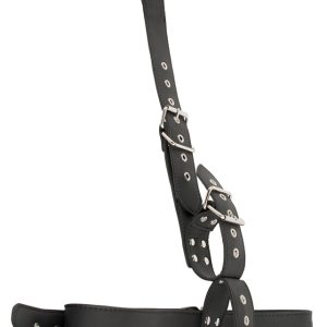Vegan Fetish Hals-Handfessel Set schwarz Vegan Fetish Hals-Handfessel Set schwarz – Bild 2