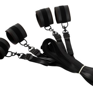 Vegan Fetish Bed Restraint Set black Vegan Fetish Bed Restraint Set black - Image 2