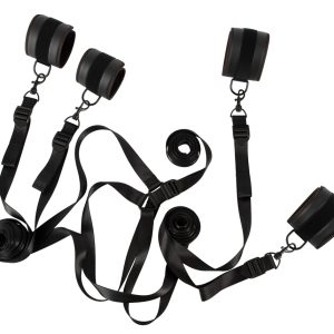 Vegan Fetish Bed Restraint Set black Vegan Fetish Bed Restraint Set black - Image 3