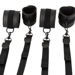 Vegan Fetish Bed Restraint Set black Vegan Fetish Bed Restraint Set black - Image 4