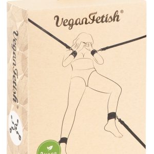 Vegan Fetish Bed Restraint Set black Vegan Fetish Bed Restraint Set black - Image 1