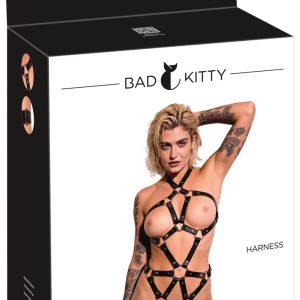 Bad Kitty Metall Harness S-L zwart Bad Kitty Metall Harness S-L zwart - Afbeelding 1
