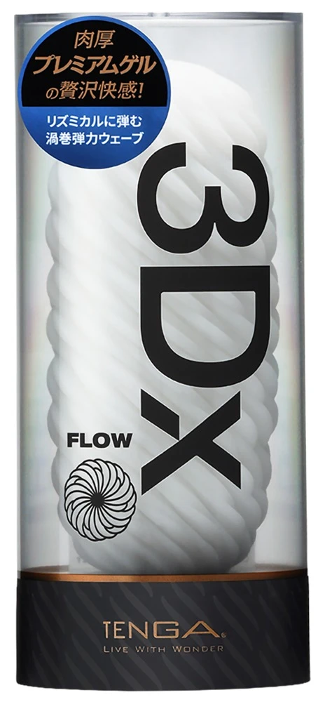 TENGA 3Dx FLOW Masturbator wit