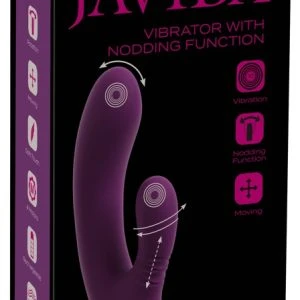 JAVIDA 3 Function Nodding Vibr Rabbit Vibrator purple
