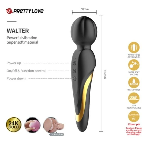 High Tech Pretty Love Queens Luxury Collection 12-delige Toy-set met gouden versiering