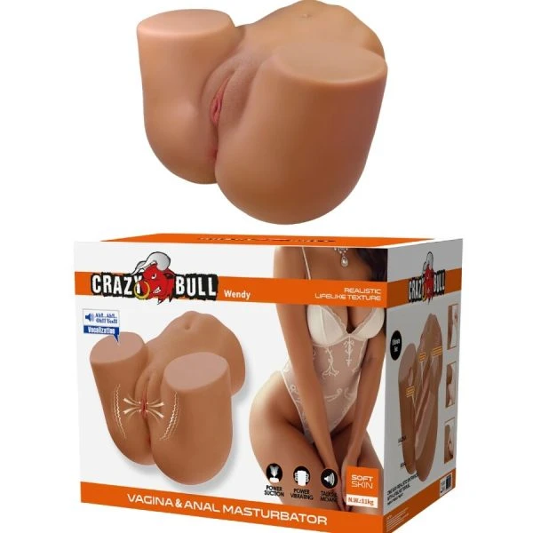 Crazy Bull Masturbator-Torso Wendy mit Vibration und Saugfunktion