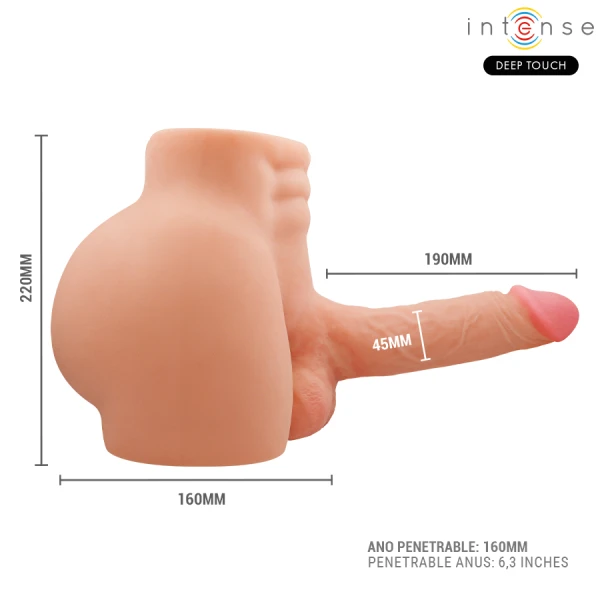 Intense Bodies & Masturbators Masturbator-Torso Deep Touch met vibratie en stootfunctie Intense Bodies & Masturbators Masturbator-Torso Deep Touch met vibratie en stootfunctie