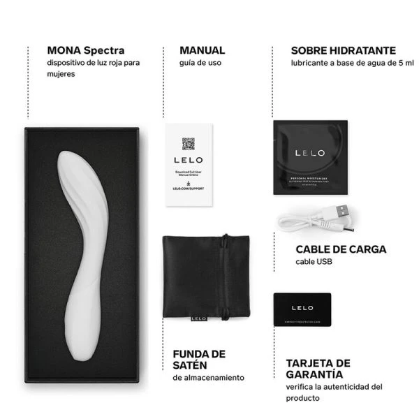 Lelo Mona Spectra Roodlicht-Intimmassageapparaat App-bestuurbaar