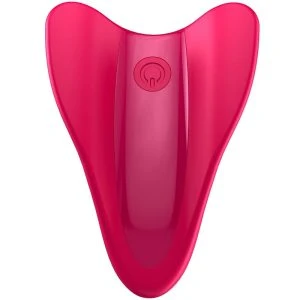 Satisfyer Fingervibrator High Fly met twee motoren en vleugels Fuchsia
