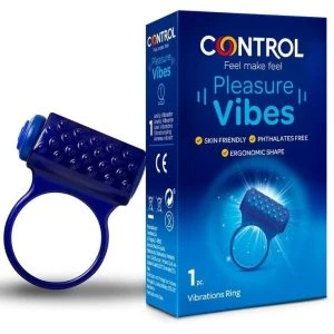 Control Toys Pleasure Vibes Vibrating Ring with Silicone and Vibration