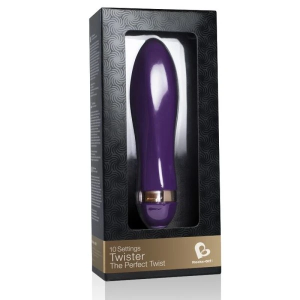 Rocks-off Twister Vibrator met 10 standen, waterdicht