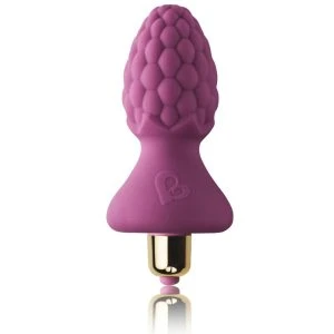 Rocks-off Analplug Assberries Raspberry, vibratiesteek, waterdicht