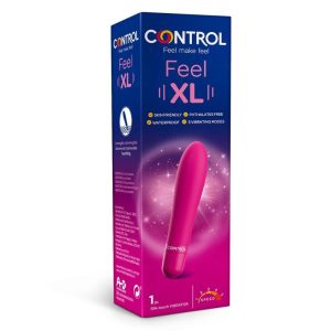 Control Toys Vaginale Vibrator Feel XL met 5 trillingen, 16 cm Control Toys Vaginale Vibrator Feel XL met 5 trillingen, 16 cm - Afbeelding 2