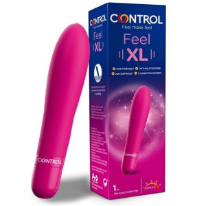 Control Toys Vaginale Vibrator Feel XL met 5 trillingen, 16 cm Control Toys Vaginale Vibrator Feel XL met 5 trillingen, 16 cm - Afbeelding 1