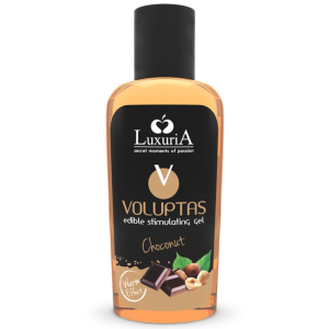 Intimateline Luxuria eetbare massagegel Voluptas met verwarmend effect Chocoladenoot 100 ml Intimateline Luxuria eetbare massagegel Voluptas met verwarmend effect Chocoladenoot 100 ml - Afbeelding 1