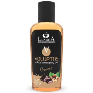 Intimateline Luxuria essbares Massagegel Voluptas mit wärmendem Effekt Schokonuss 100 ml