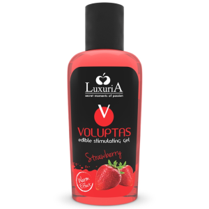 Intimateline Luxuria eetbare massagegel met verwarmend effect aardbei 100 ml Intimateline Luxuria eetbare massagegel met verwarmend effect aardbei 100 ml - Afbeelding 1