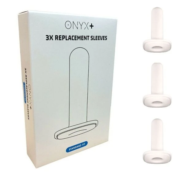Kiiroo Vervangende hoes voor Onyx+ 3 stuks TPE-masturbatorhuls