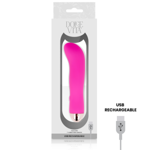 Dolce Vita oplaadbare minivibrator Twee 7 snelheden, 13,2 cm Dolce Vita oplaadbare minivibrator Twee 7 snelheden, 13,2 cm - Afbeelding 4
