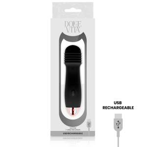 Dolce Vita Opvangvibrator Drie Zwart, oplaadbaar met 7 standen Dolce Vita Opvangvibrator Drie Zwart, oplaadbaar met 7 standen - Afbeelding 3