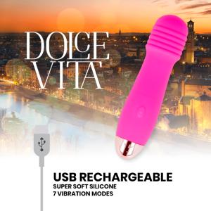 Dolce Vita oplaadbare minivibrator Drie Roze 7 standen Dolce Vita oplaadbare minivibrator Drie Roze 7 standen - Afbeelding 4