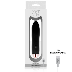 Dolce Vita oplaadbare minivibrator Vier zwart 7 standen Dolce Vita oplaadbare minivibrator Vier zwart 7 standen - Afbeelding 3
