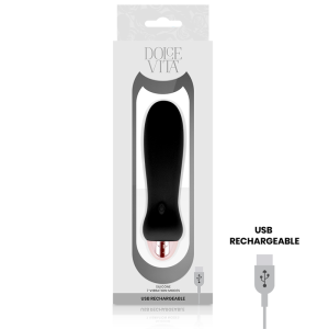 Dolce Vita oplaadbare minivibrator Vijf zwart, 7 standen Dolce Vita oplaadbare minivibrator Vijf zwart, 7 standen - Afbeelding 3