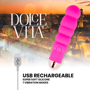 Dolce Vita oplaadbare minivibrator Zes, 13 cm, roze Dolce Vita oplaadbare minivibrator Zes, 13 cm, roze - Afbeelding 4