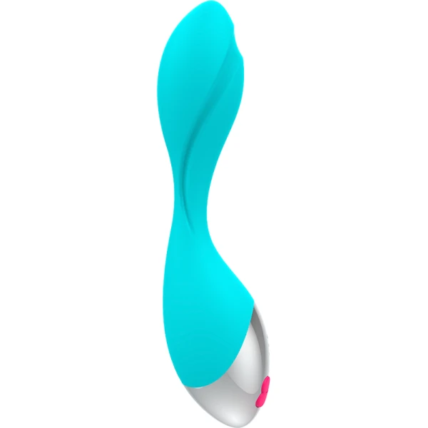 Happy Loky Mini FUN Vibrator mit G-Punkt-Stimulation, türkis-silber