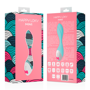 Happy Loky Mini FUN Vibrator mit G-Punkt-Stimulation, türkis-silber – Bild 8