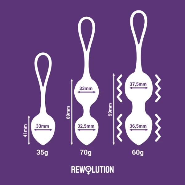 Rewolution Rewobeads Vibrations-Liebeskugeln mit Fernbedienung und Watchme-Technologie