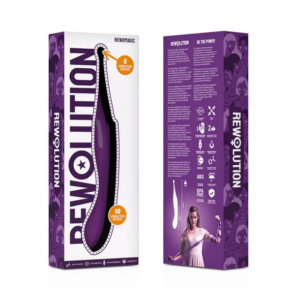 Rewolution Rewomagische Stimulator Opzetvibrator met Cirkelbeweging Rewolution Rewomagische Stimulator Opzetvibrator met Cirkelbeweging