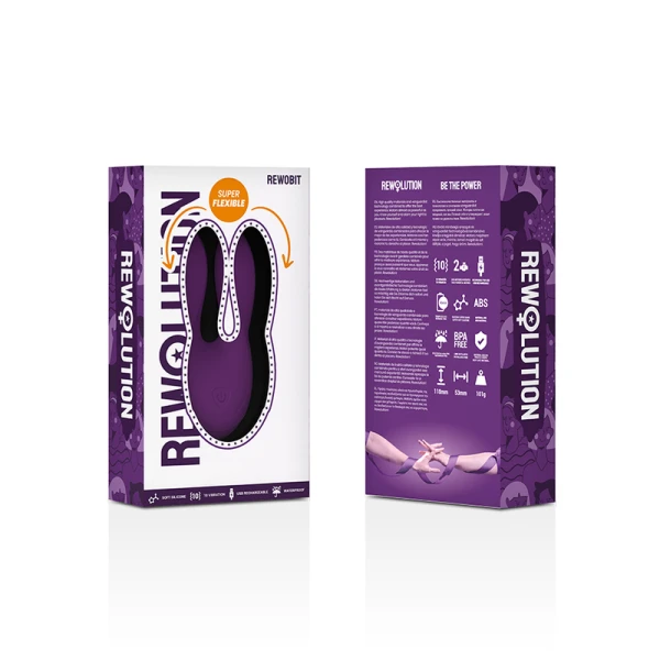 Rewolution Rewobit Duet Flex Vibrator Opgevibrator met twee flexibele punten
