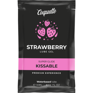 Coquette Cosmetics Chic Desire Kussbares Gleitmittel Erdbeer auf Wasserbasis 10 ml Coquette Cosmetics Chic Desire Kussbares Gleitmittel Erdbeer auf Wasserbasis 10 ml - Afbeelding 1