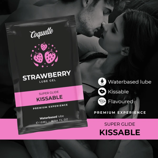 Coquette Cosmetics Chic Desire Kussbares Gleitmittel Erdbeer auf Wasserbasis 10 ml