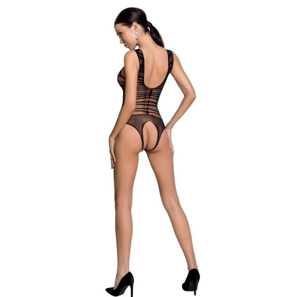 Passion Woman Net-Bodystocking met kant en kruisopening, universele maat