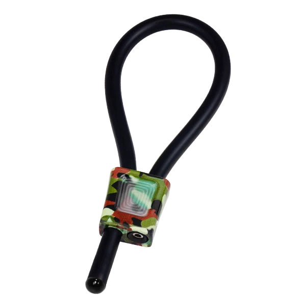 Electrastim Prestige ElectraLoops verstelbare cockringen van geleidend rubber Camouflage