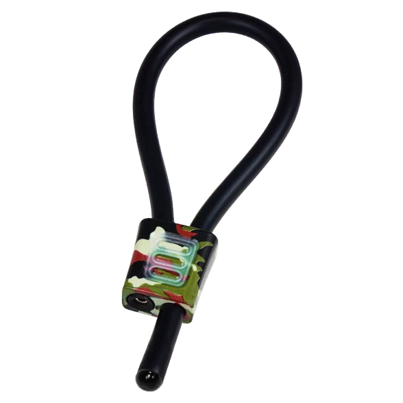 Electrastim Prestige ElectraLoops verstelbare cockringen van geleidend rubber Camouflage