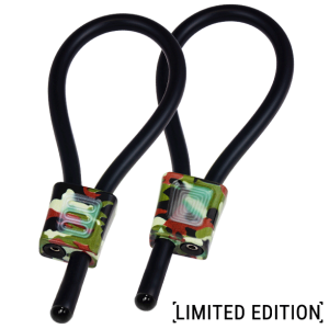 Electrastim Prestige ElectraLoops verstelbare cockringen van geleidend rubber Camouflage Electrastim Prestige ElectraLoops verstelbare cockringen van geleidend rubber Camouflage - Afbeelding 1